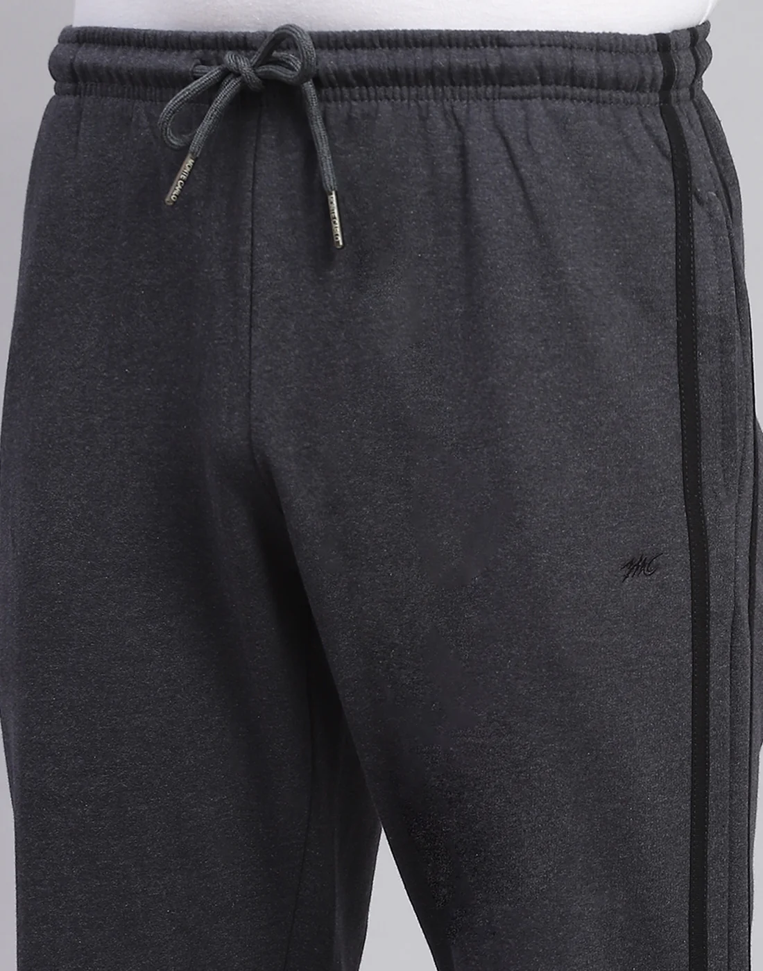 Men Grey Solid Regular Fit Winter Lower - Image 7