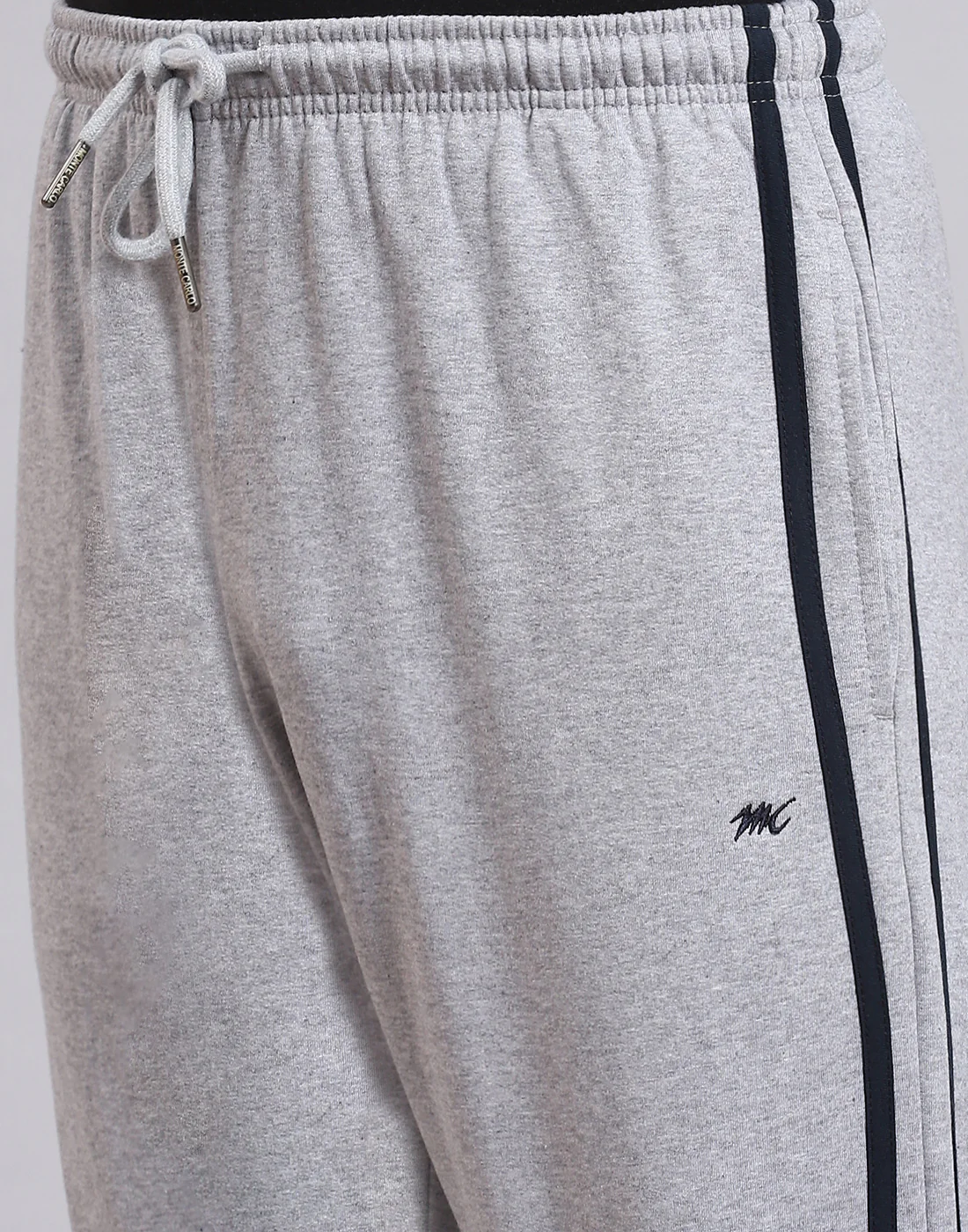 Men Grey Solid Regular Fit Winter Lower - Image 7