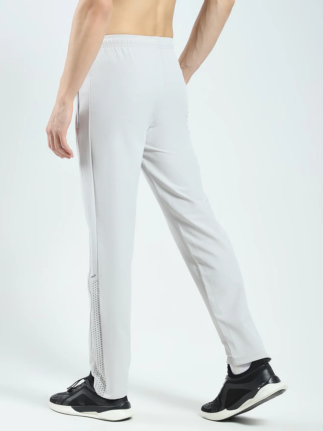 Rock.it Men Grey Solid Regular Fit Lower - Image 5