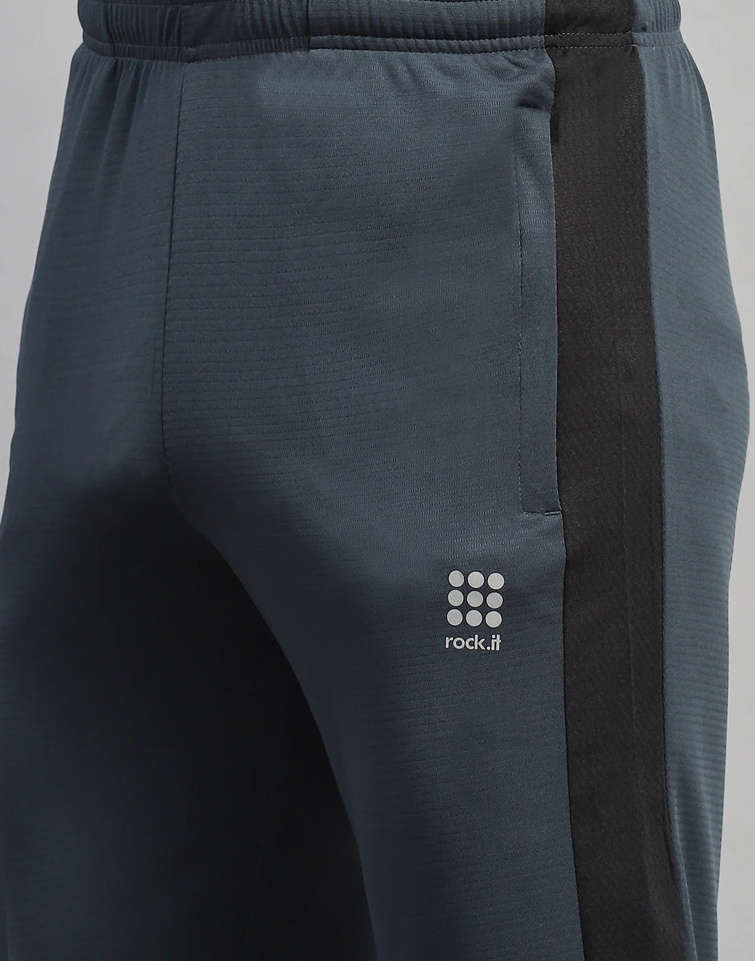 Rock.it Men Grey Solid Regular Fit Lower - Image 6