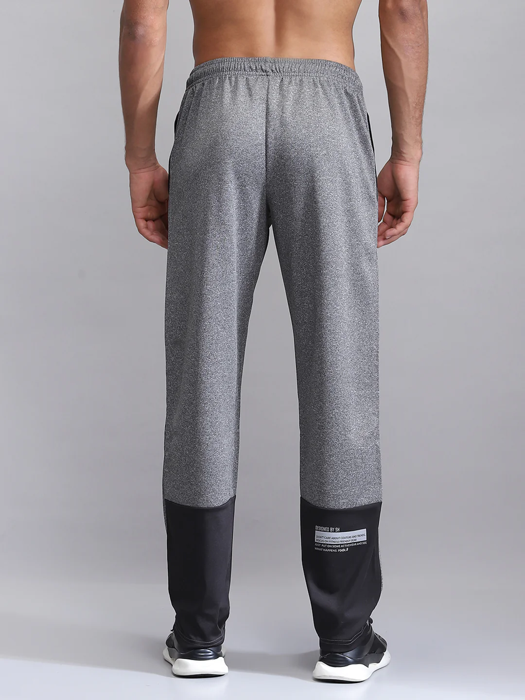 Rock.it Men Grey Solid Regular Fit Lower - Image 5