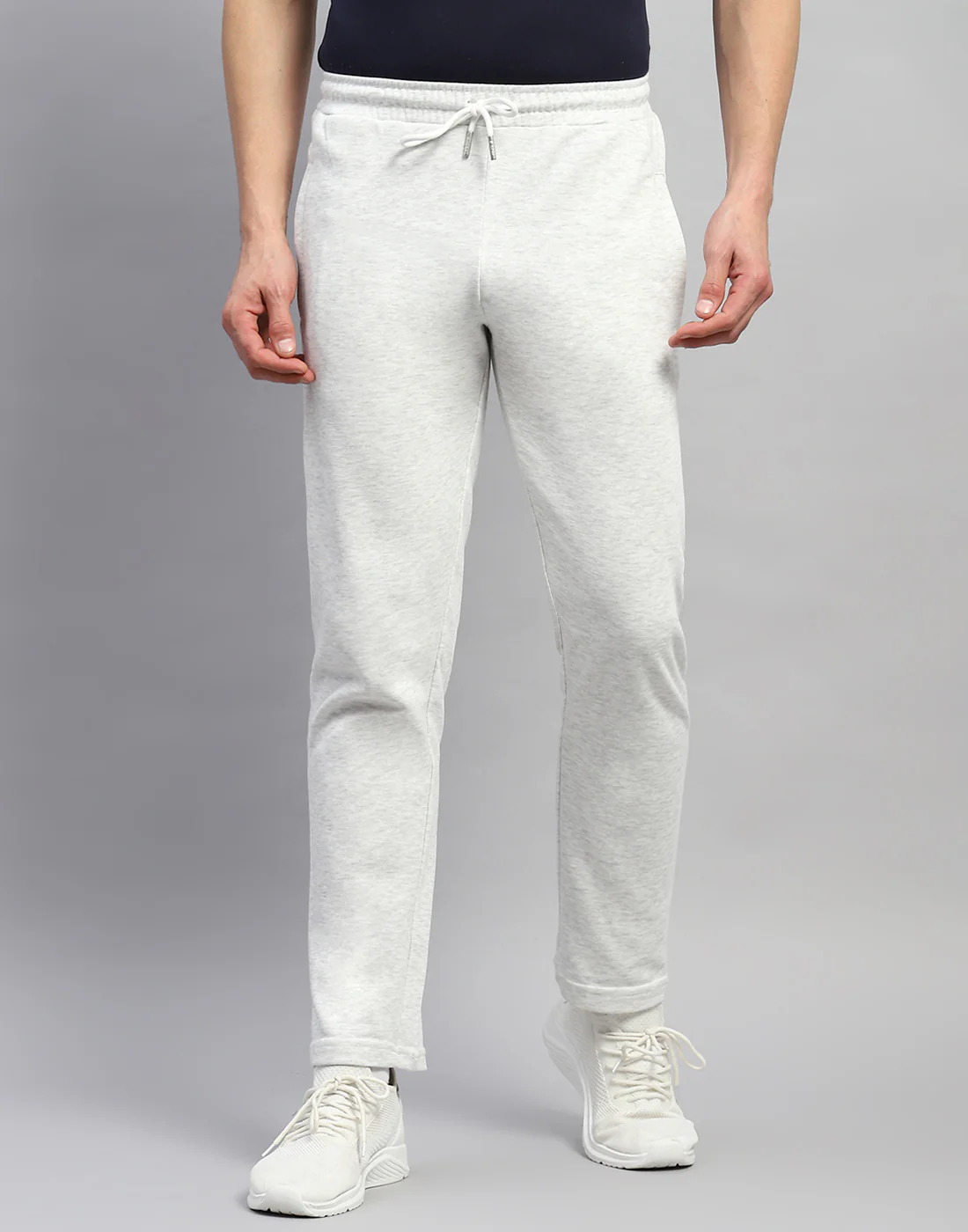 Rock.it Men Grey Solid Regular Fit Lower