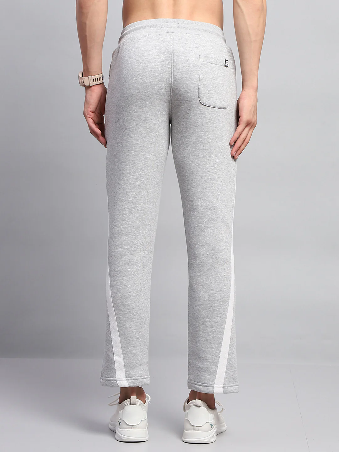Rock.it Men Grey Solid Regular Fit Lower - Image 5