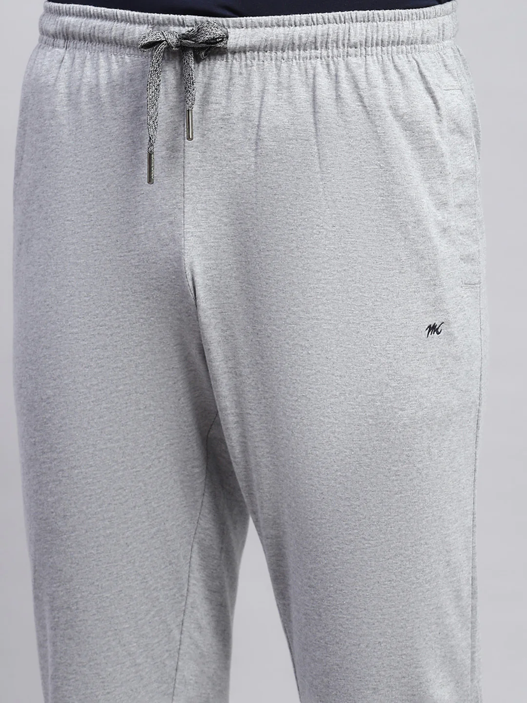 Men Grey Solid Regular Fit Lower - Image 6