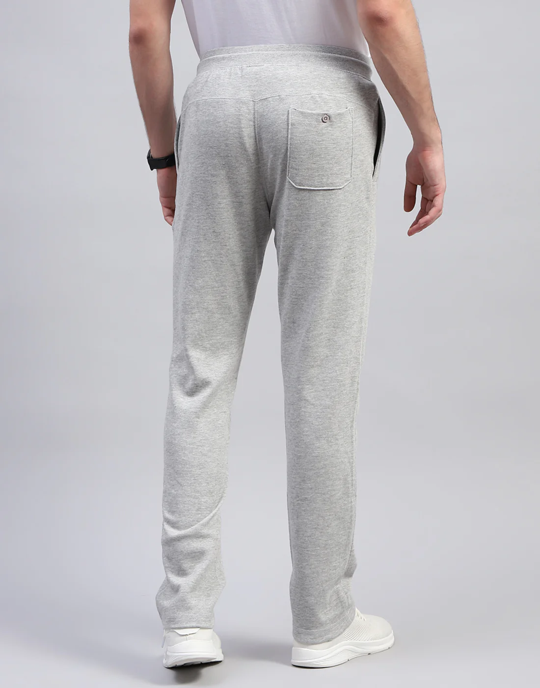 Men Grey Solid Regular Fit Lower - Image 5