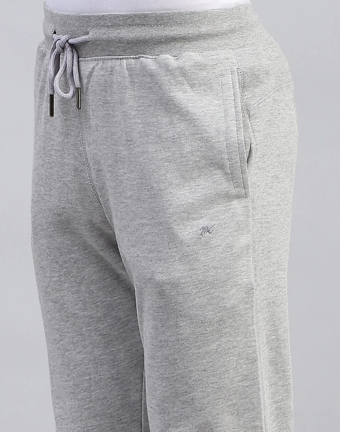 Men Grey Solid Regular Fit Lower - Image 6
