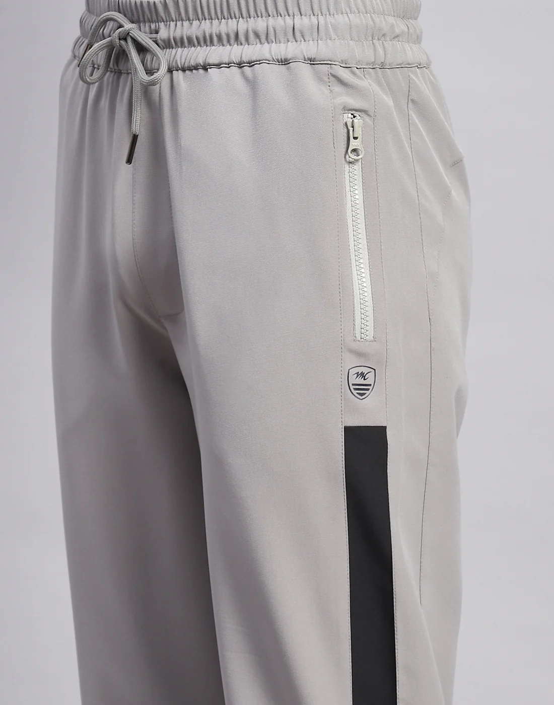 Men Grey Solid Regular Fit Lower - Image 6