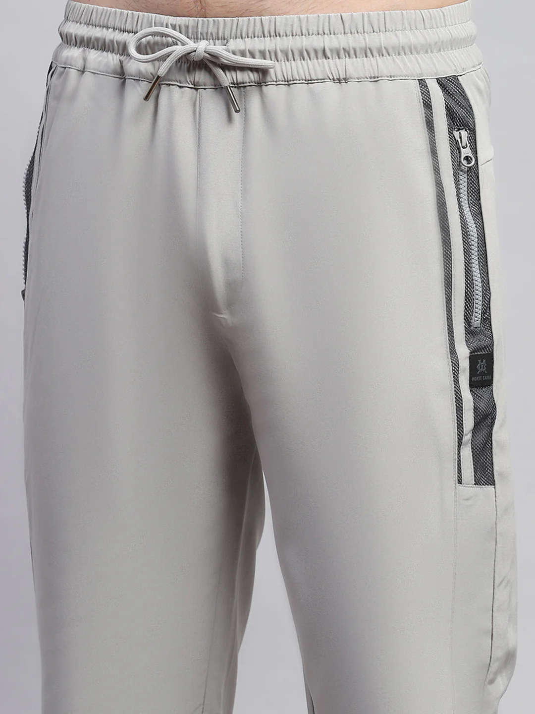 Men Grey Solid Regular Fit Lower - Image 6
