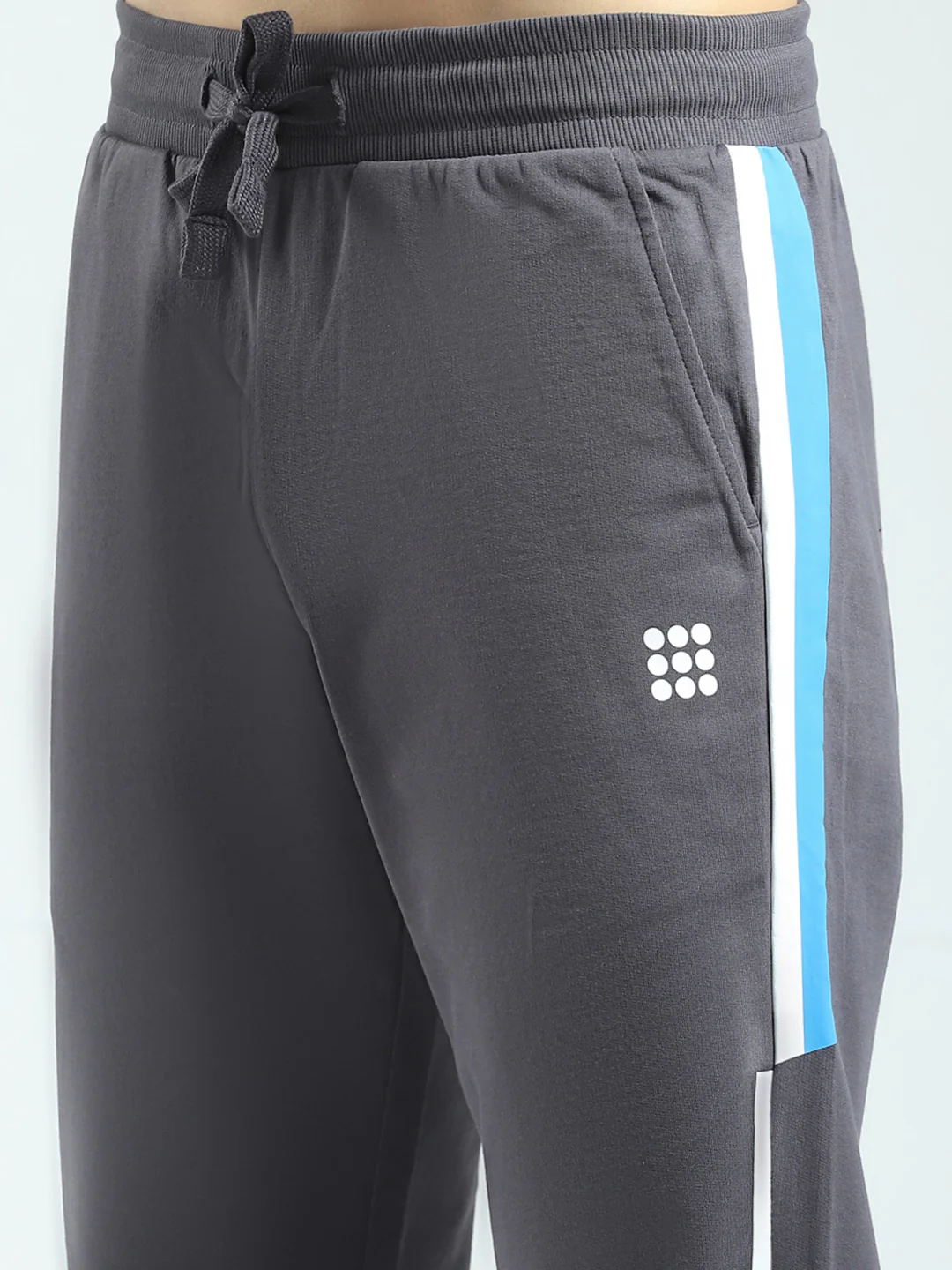 Rock.it Men Grey Solid Regular Fit Lower - Image 6