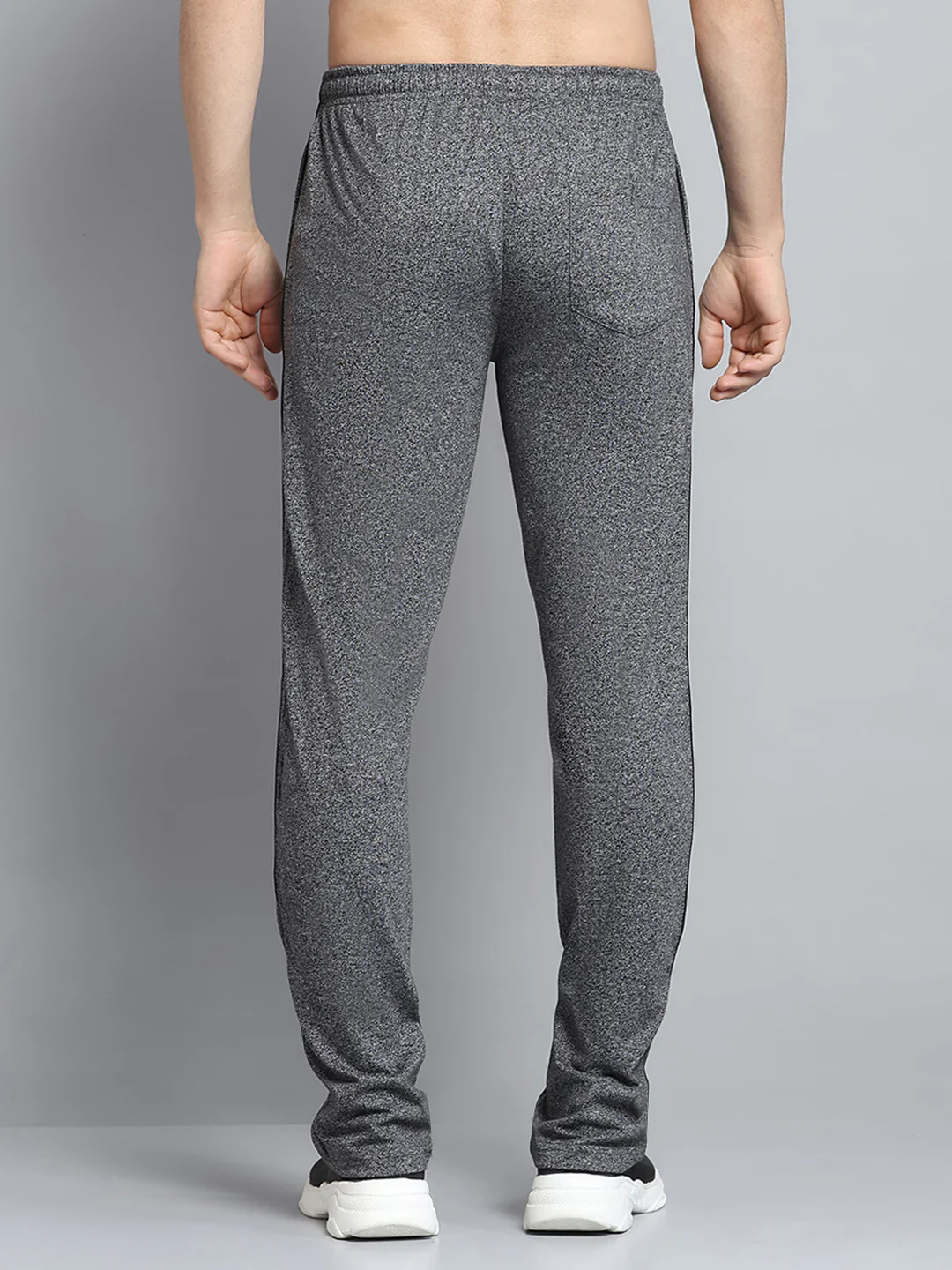 Men Grey Solid Regular Fit Lower - Image 5