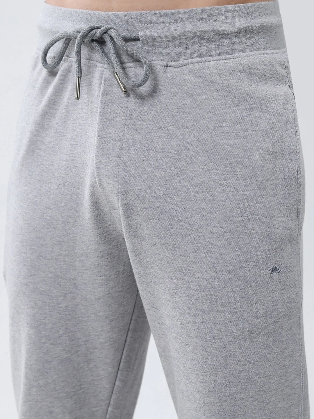Men Grey Solid Regular Fit Lower - Image 6