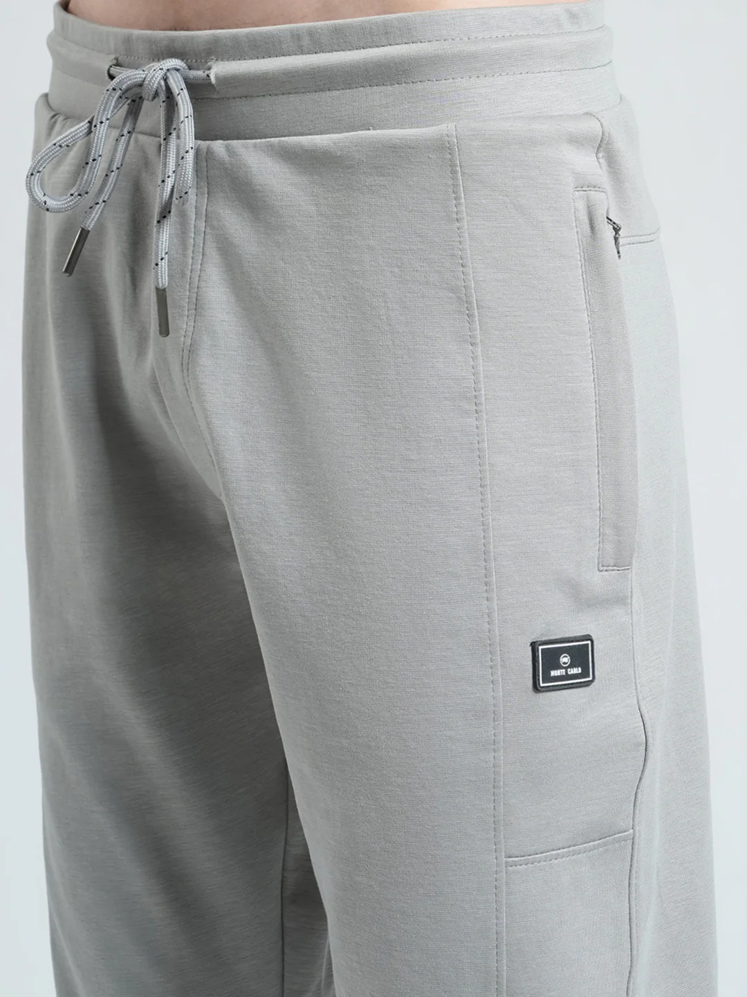 Men Grey Solid Regular Fit Lower - Image 6