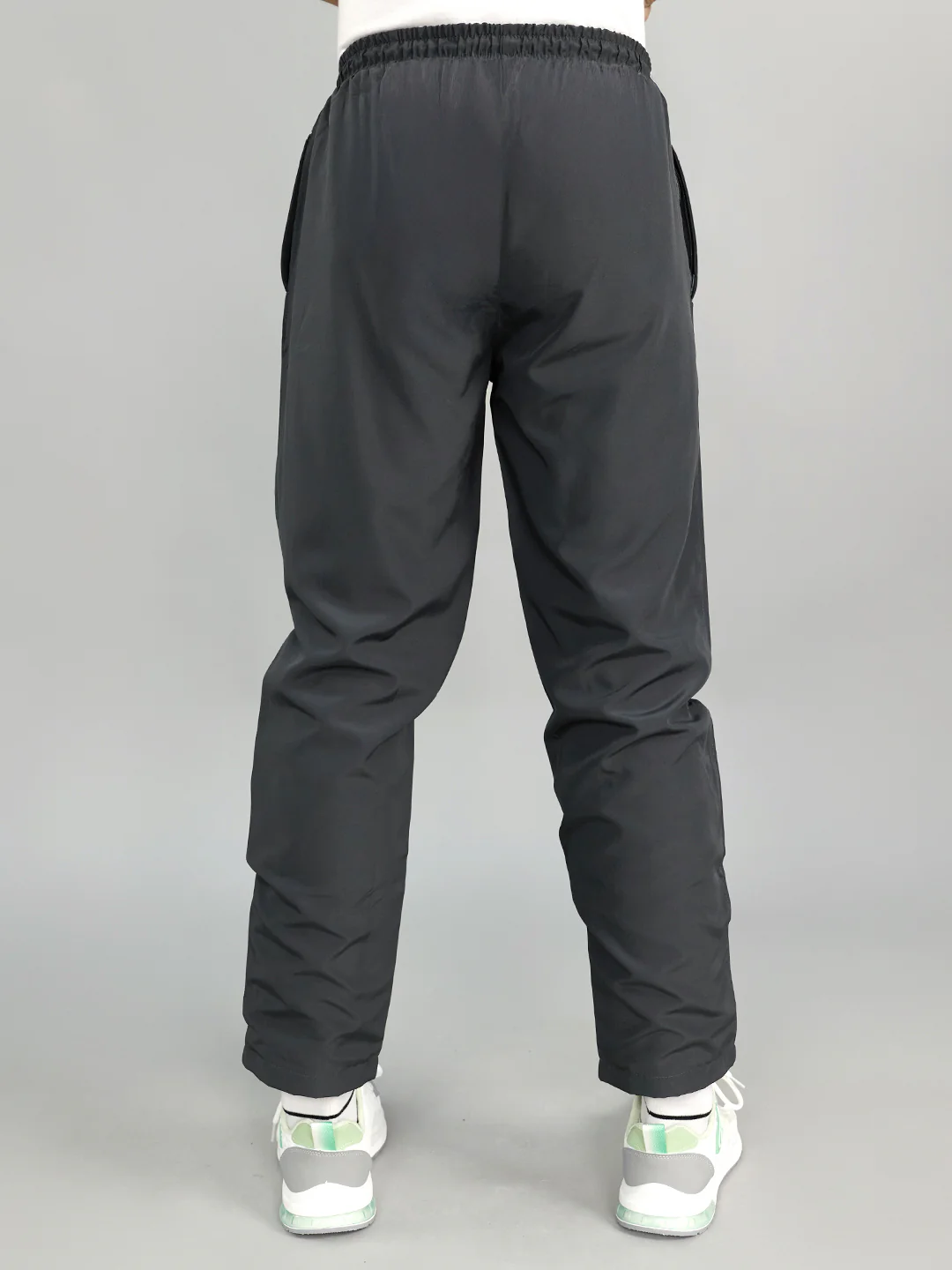 Men Grey Solid Regular Fit Lower - Image 4
