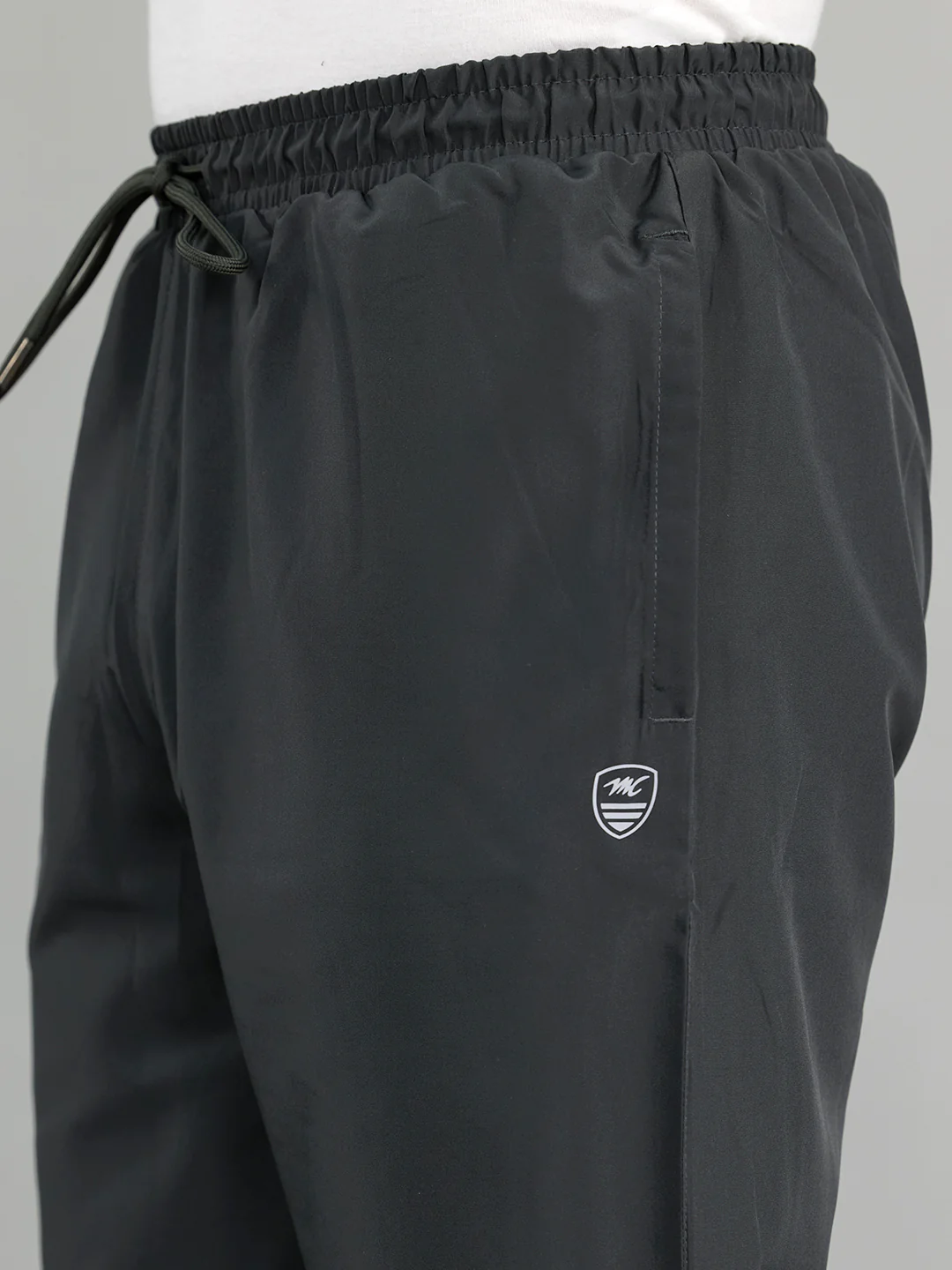 Men Grey Solid Regular Fit Lower - Image 5