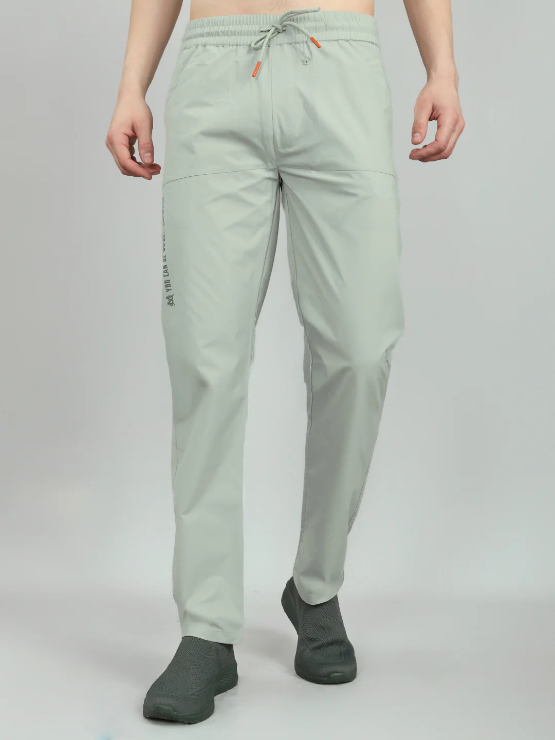 Men Grey Solid Regular Fit Lower