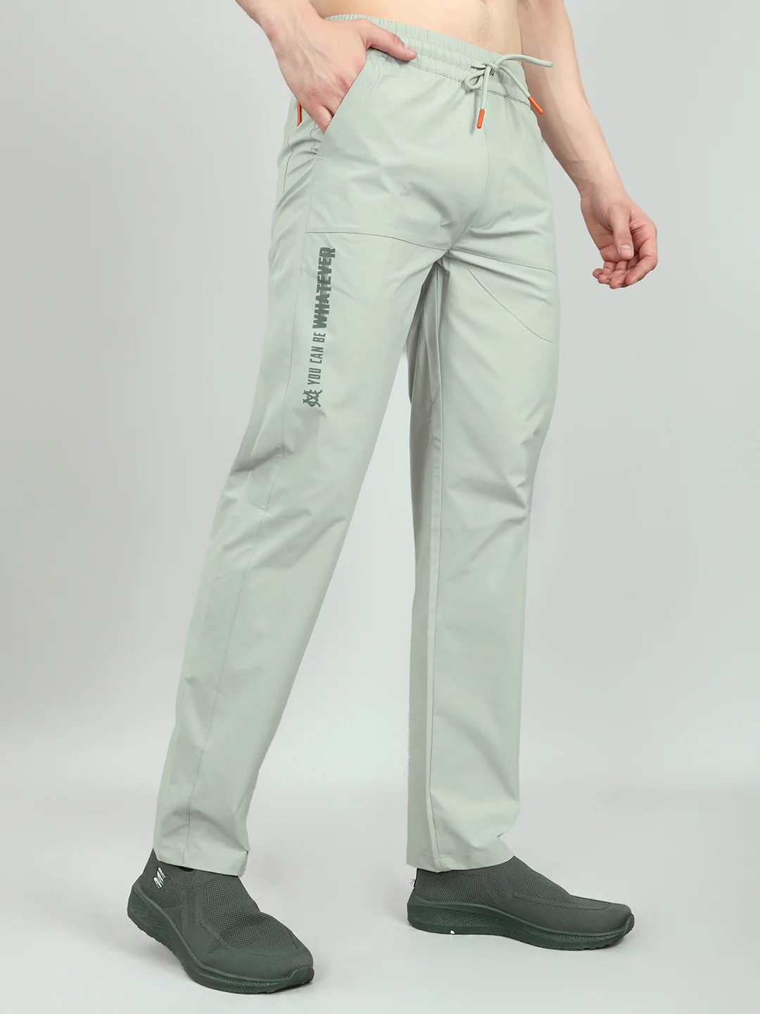 Men Grey Solid Regular Fit Lower - Image 3