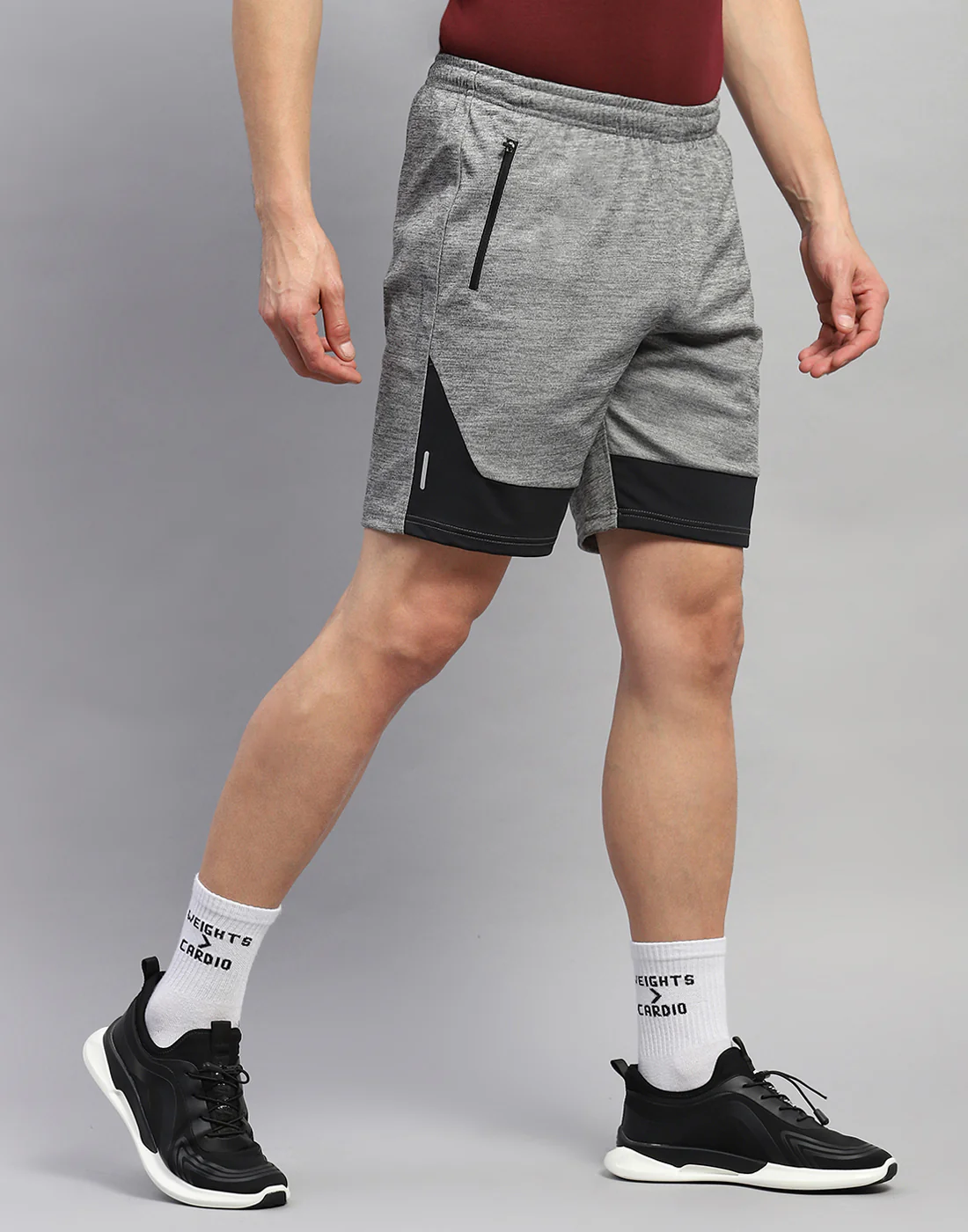 Rock.it Men Grey Solid Regular Fit Short - Image 5