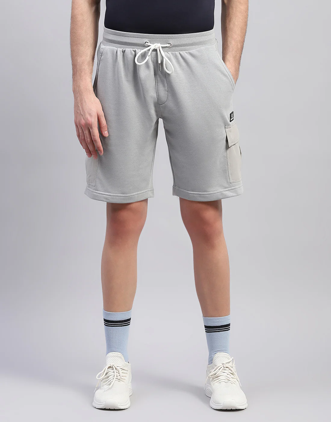Rock.it Men Grey Solid Regular Fit Short - Image 3