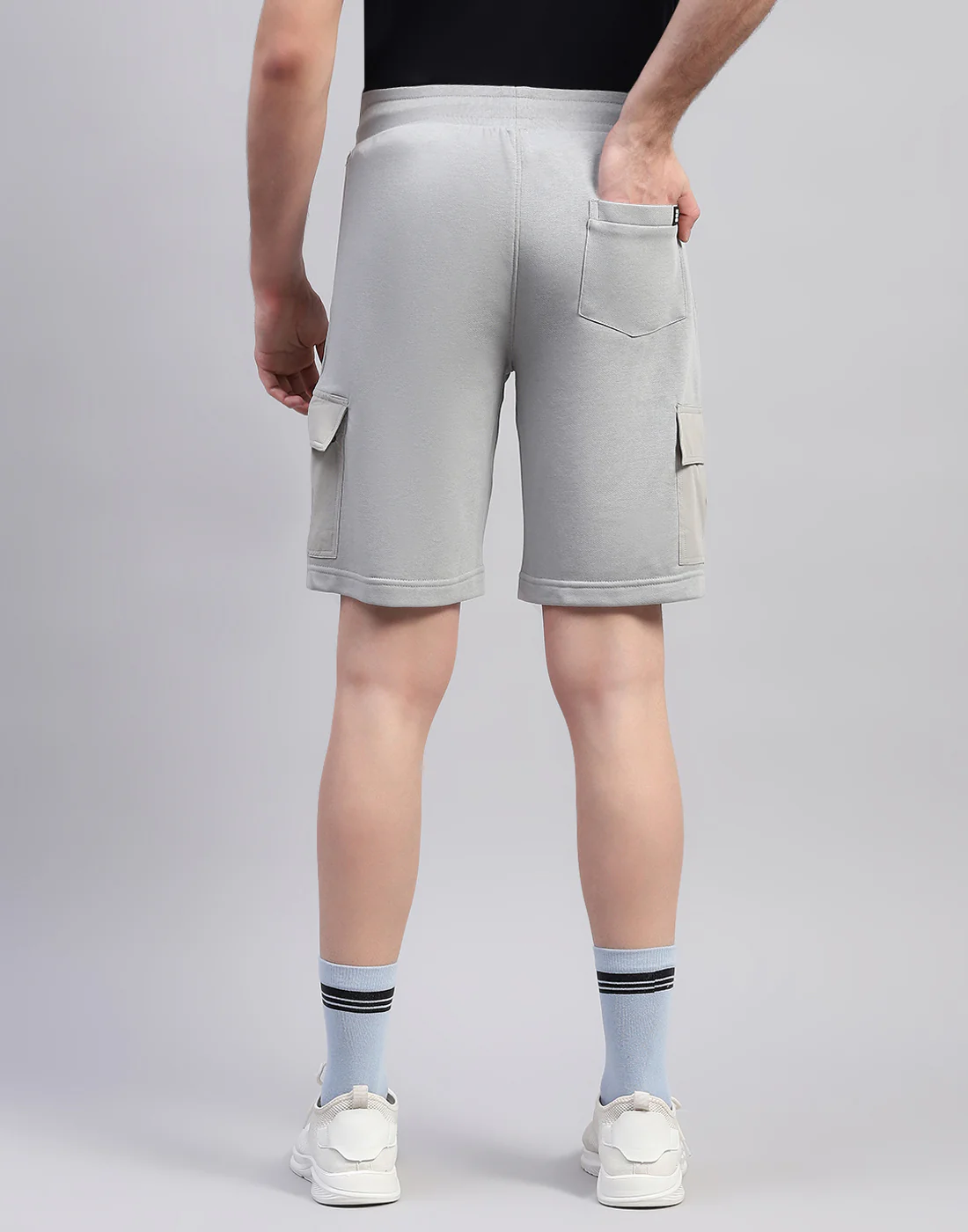 Rock.it Men Grey Solid Regular Fit Short - Image 5