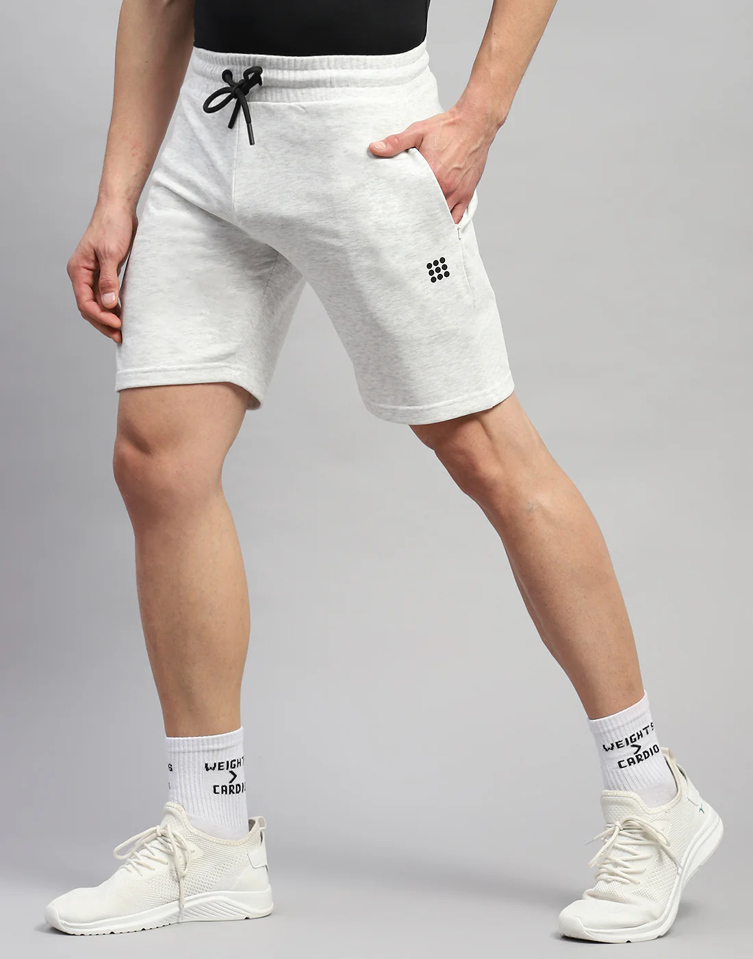 Rock.it Men Grey Solid Regular Fit Short - Image 4