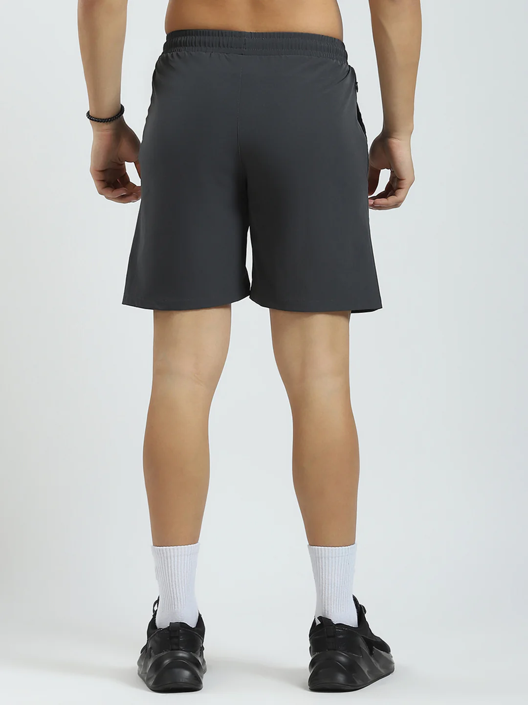 Rock.it Men Grey Solid Regular Fit Short - Image 5