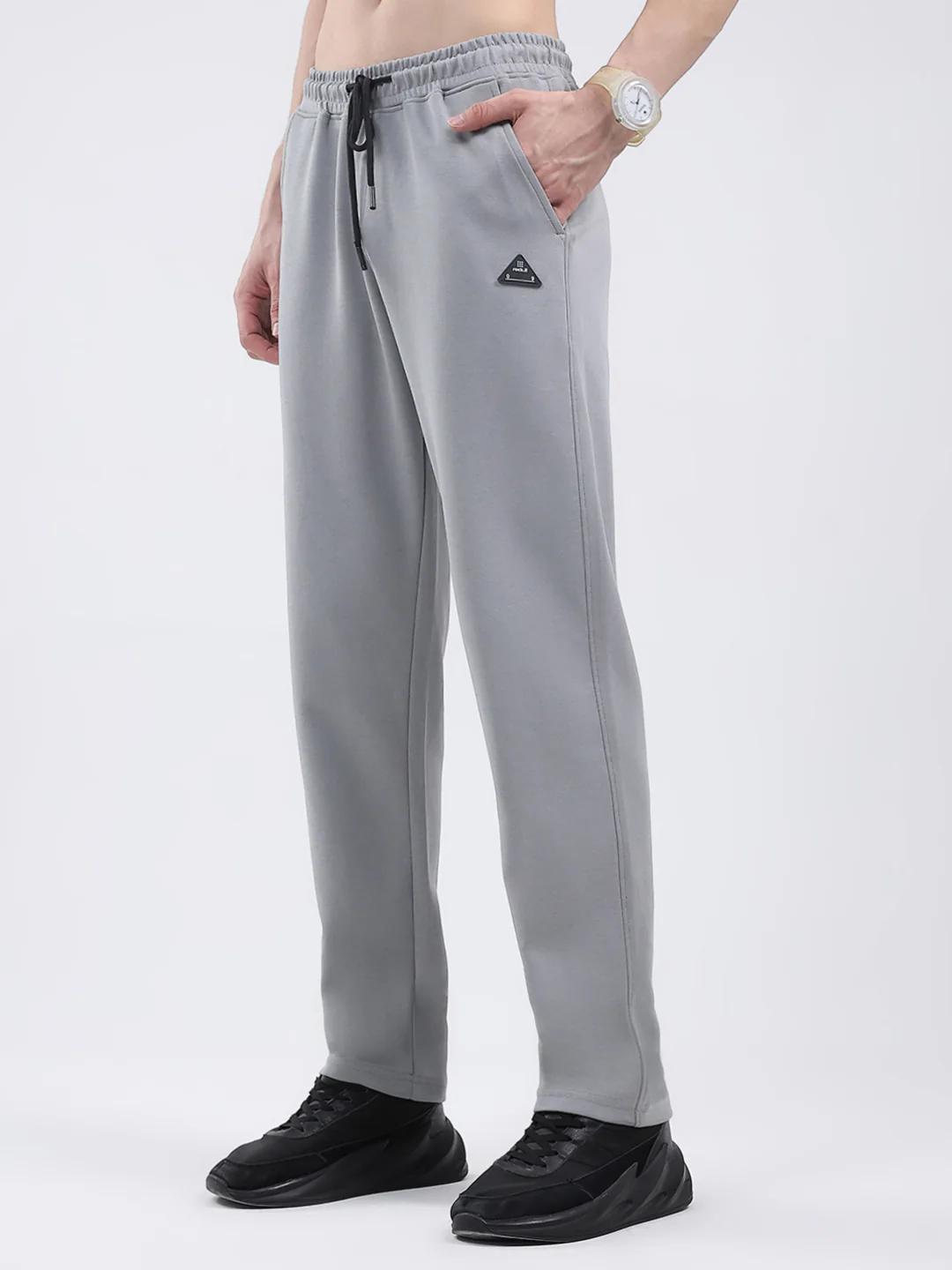 Rock.it Men Grey Solid Regular Fit Winter Lower - Image 3