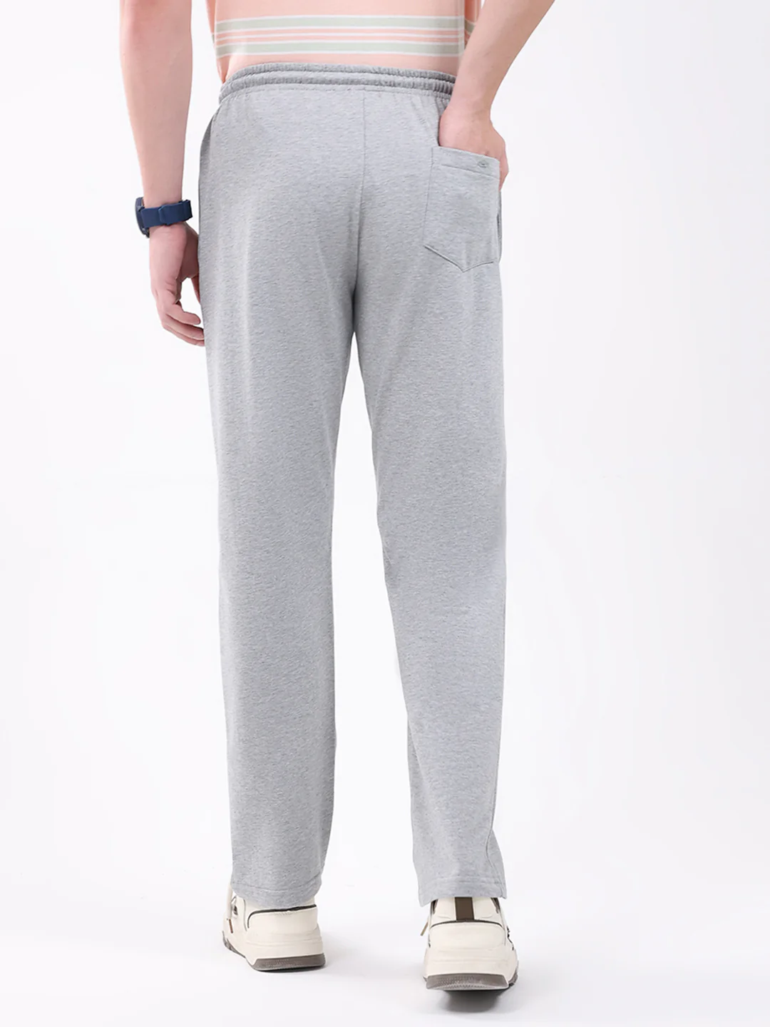 Men Grey Solid Regular Fit Winter Lower - Image 5
