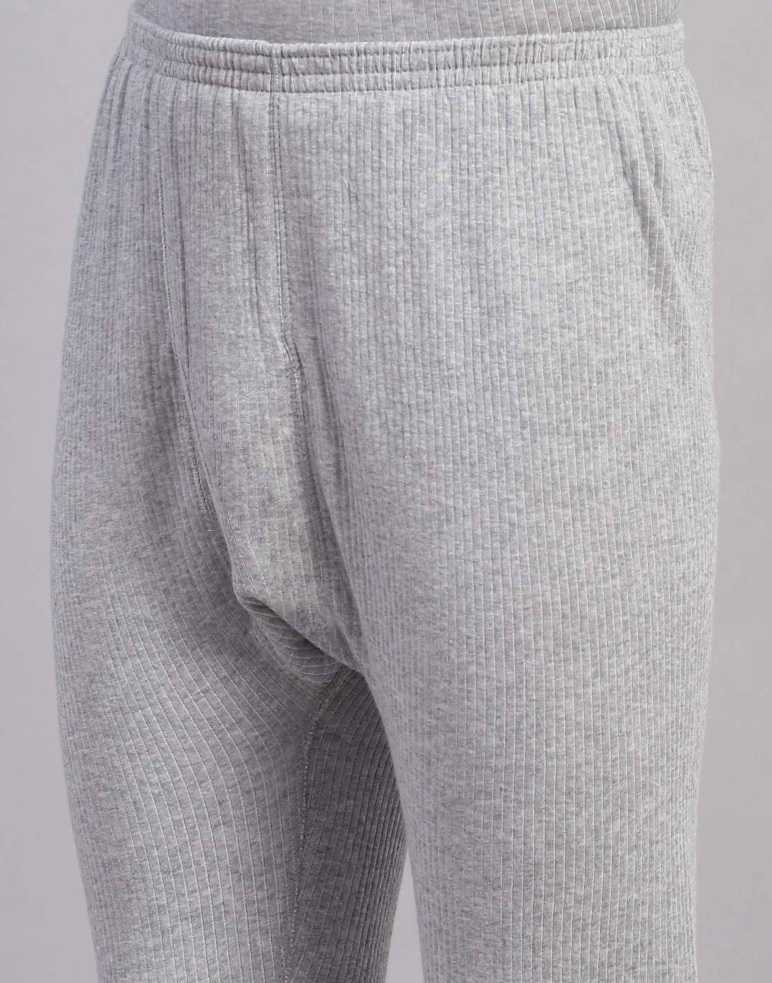 Men Grey Solid Thermal Lower - Image 6