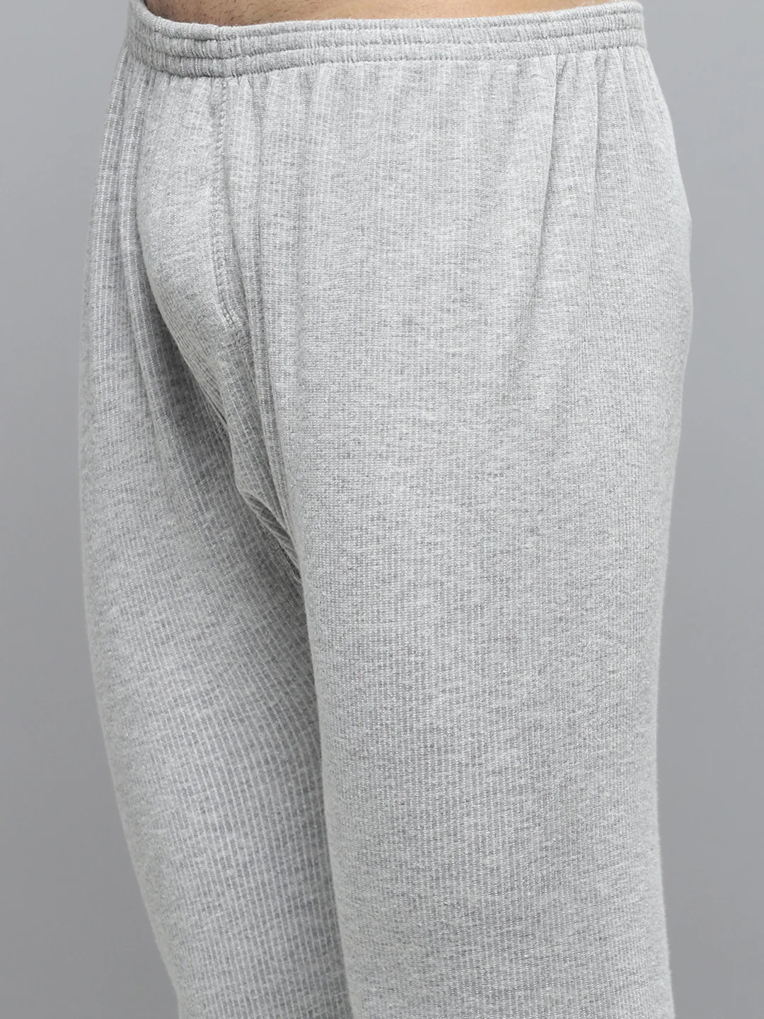 Men Grey Solid Thermal Lower - Image 6