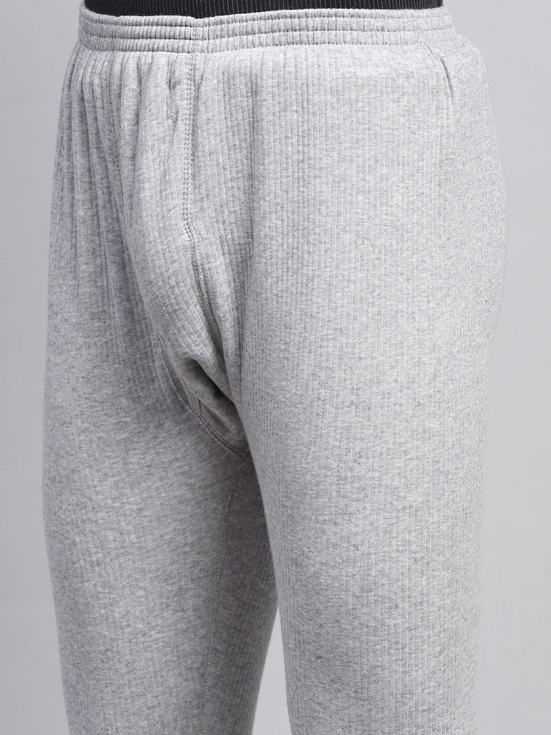 Men Grey Solid Thermal Lower - Image 6