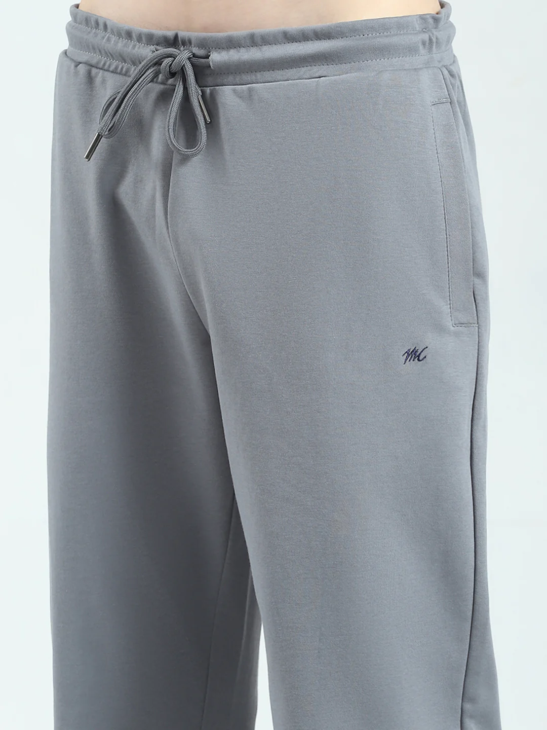 Men Grey Stripe Collar Half Sleeve Lower Set - Image 8