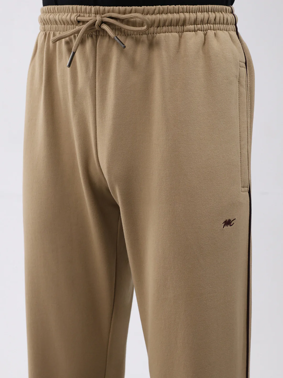 Men Khaki Solid Regular Fit Winter Lower - Image 6