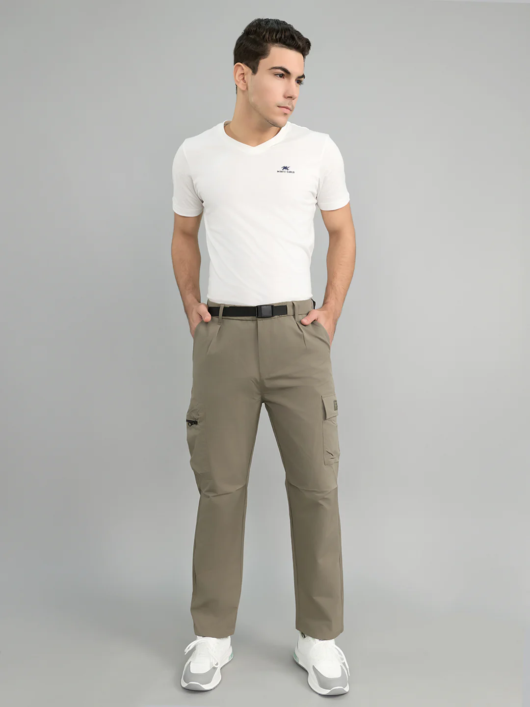 Men Light Brown Solid Regular Fit Lower - Image 6
