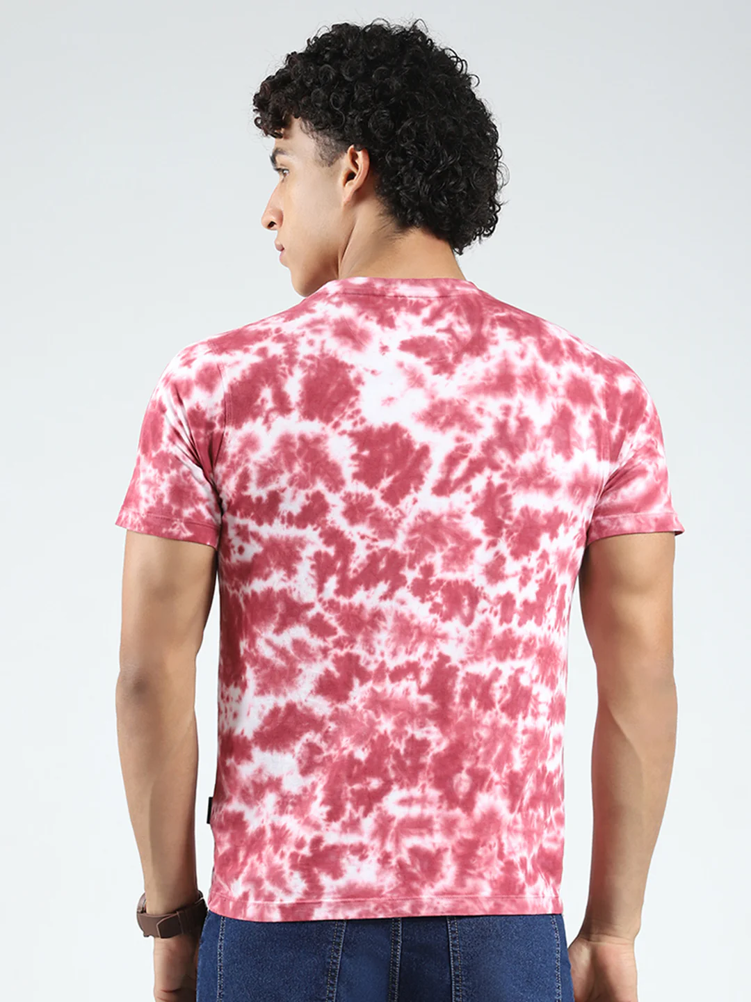 Rock.it Men Maroon Printed Round Neck Half Sleeve T-Shirt - Image 5