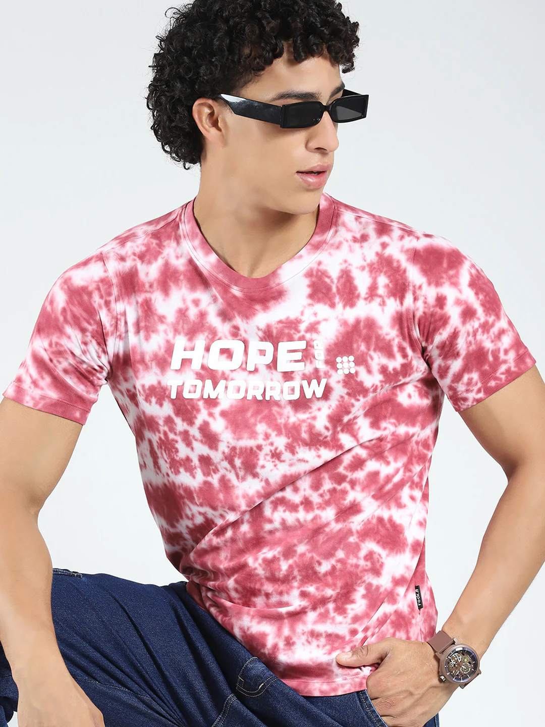 Rock.it Men Maroon Printed Round Neck Half Sleeve T-Shirt - Image 6