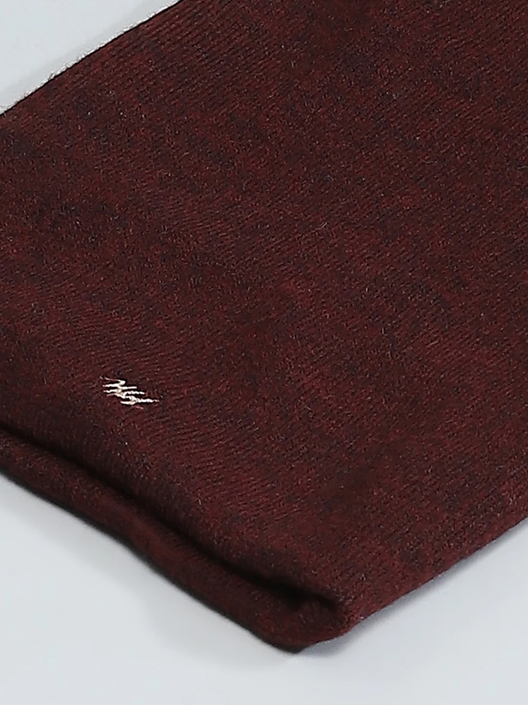 Men Maroon Self Design Cap - Image 7