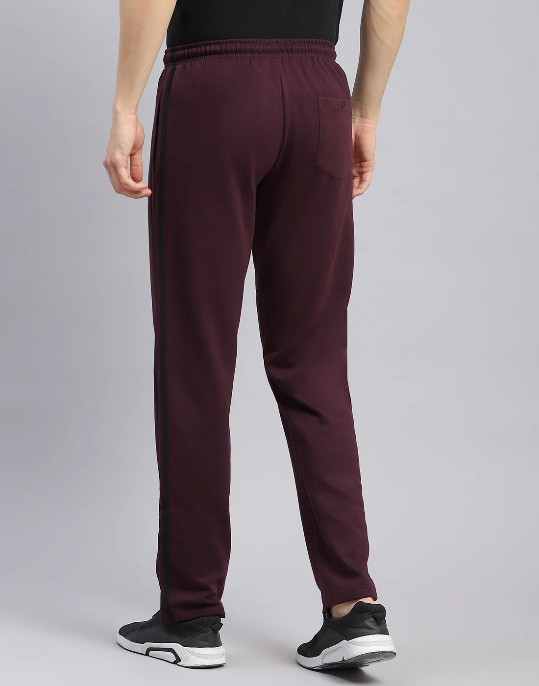 Men Maroon Solid Regular Fit Winter Lower - Image 5