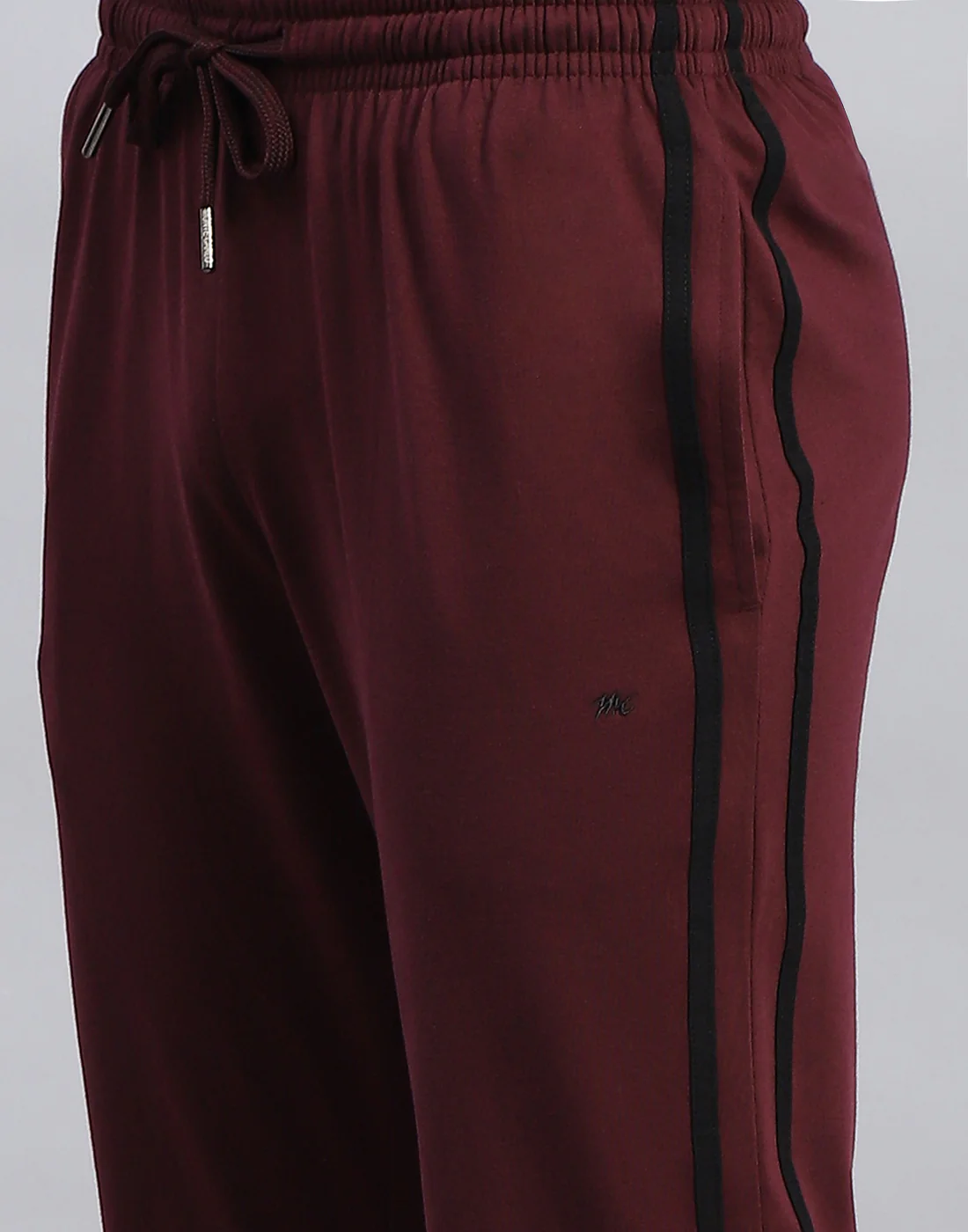 Men Maroon Solid Regular Fit Lower - Image 6