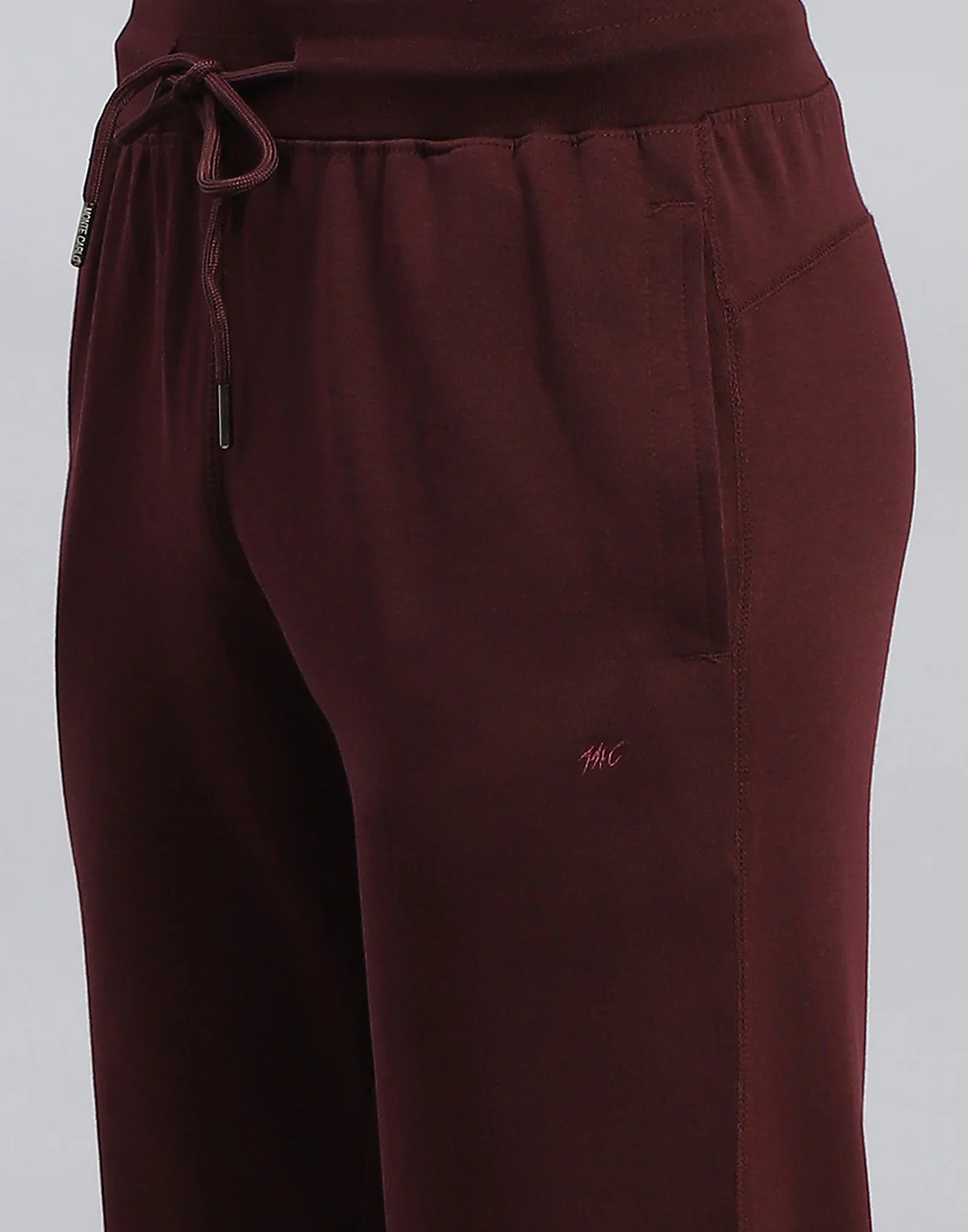 Men Maroon Solid Regular Fit Lower - Image 6