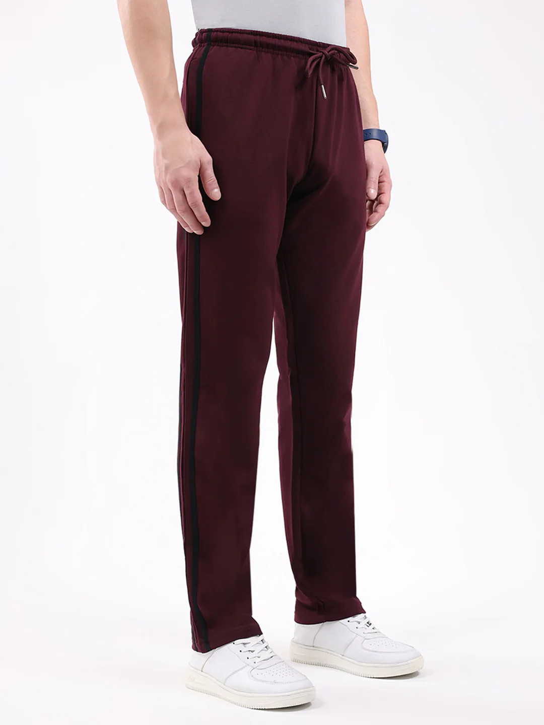 Men Maroon Solid Regular Fit Winter Lower - Image 4