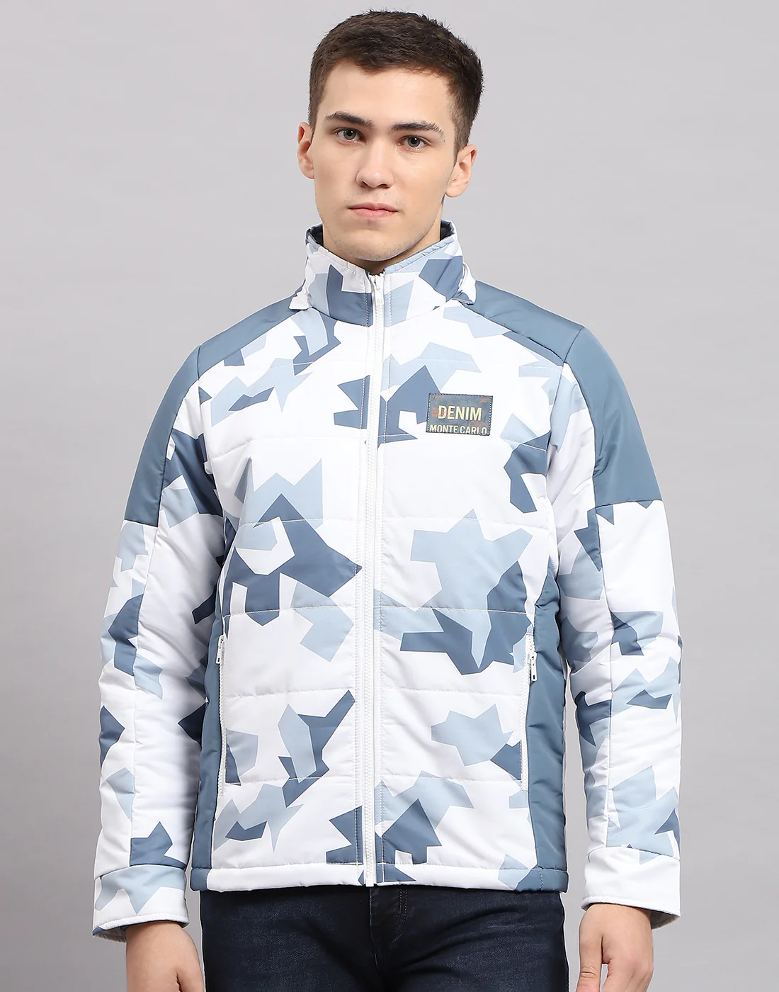 Men Multicolor Printed Hooded Full Sleeve Jacket - Image 3