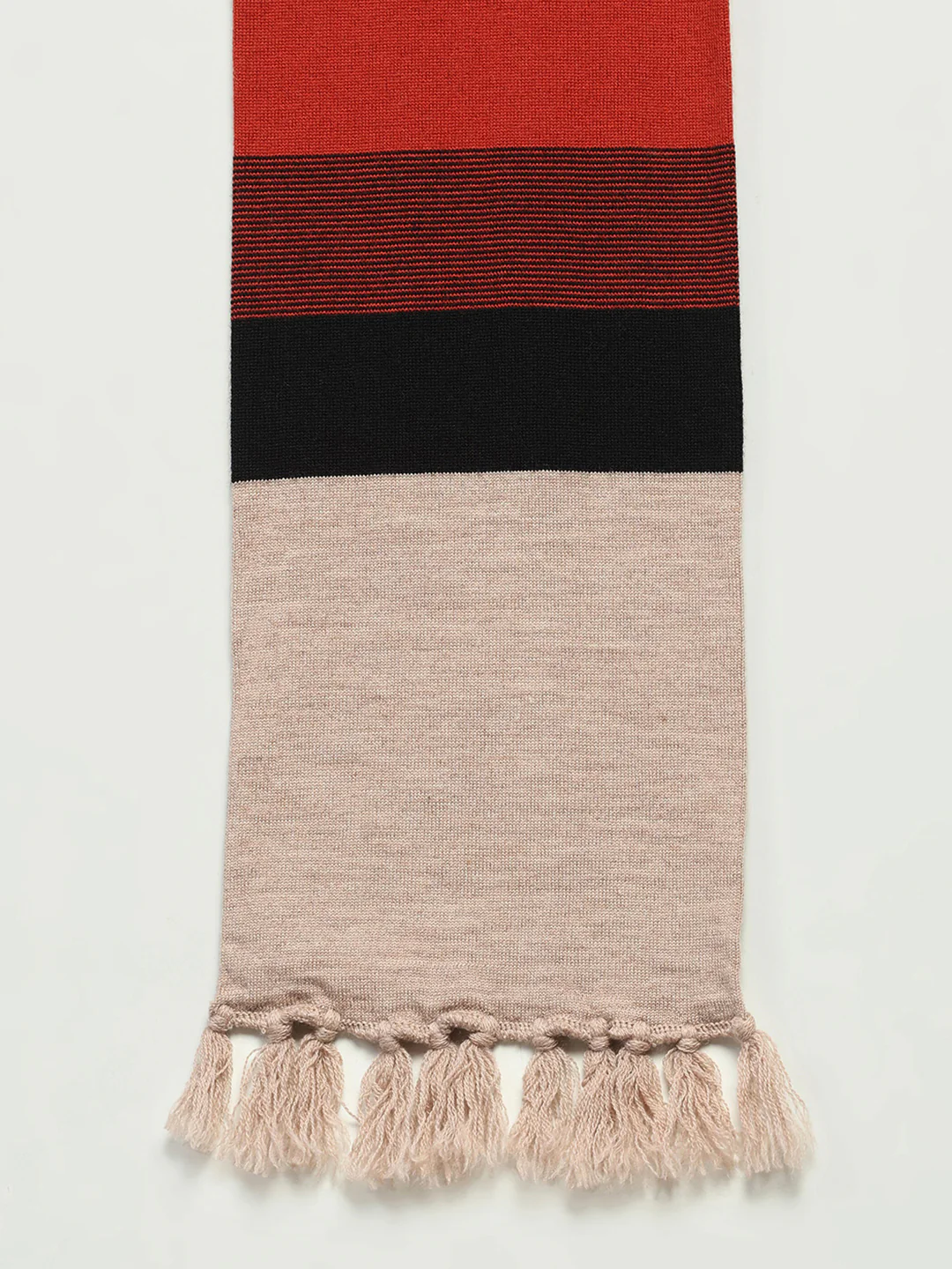 Men Multicolor Printed Pure Wool Muffler - Image 6
