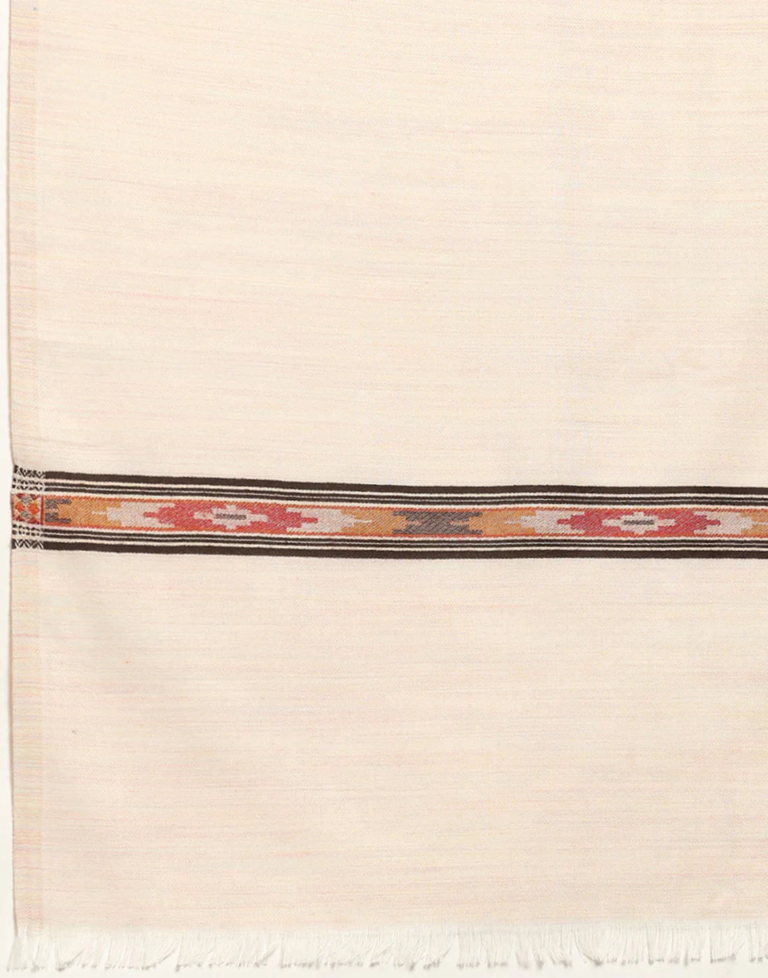 Men Multicolor Self Design   Lohi Shawl - Image 7