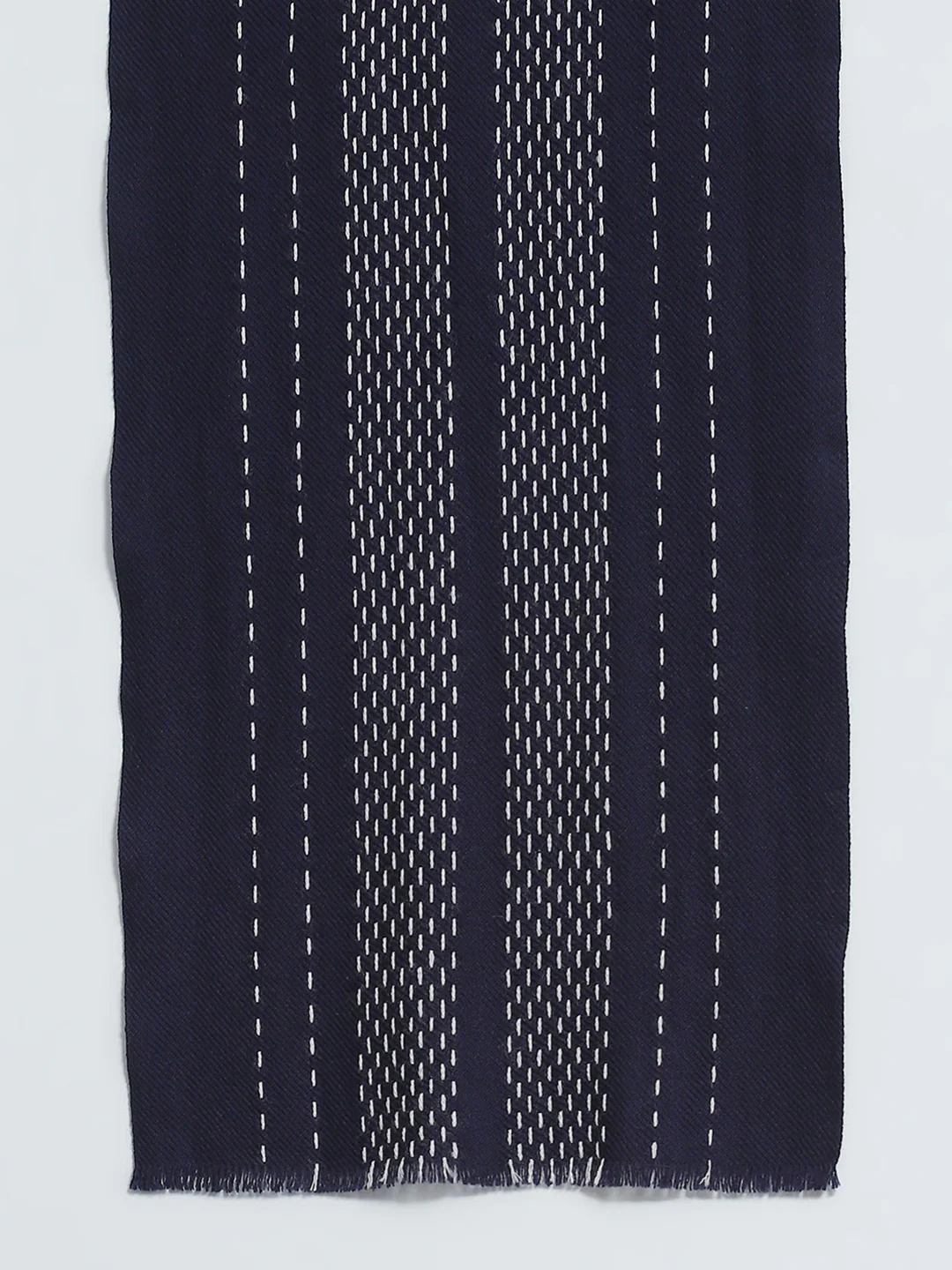 Men Multicolor Self Design Muffler - Image 7