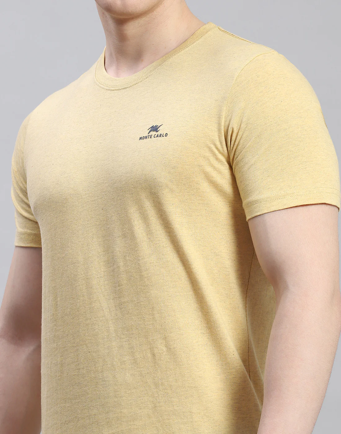 Men Multicolor Solid Round Neck Half Sleeve T-Shirt - Image 11