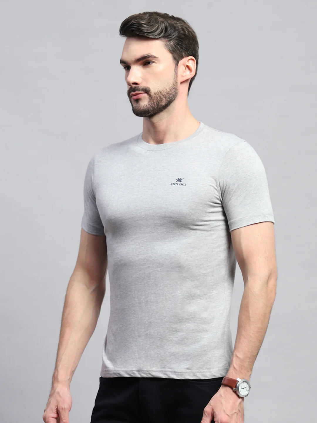 Men Multicolor Solid Round Neck Half Sleeve T-Shirt (Pack of 3) - Image 12