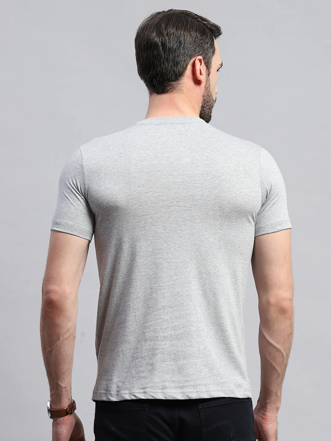 Men Multicolor Solid Round Neck Half Sleeve T-Shirt (Pack of 3) - Image 13