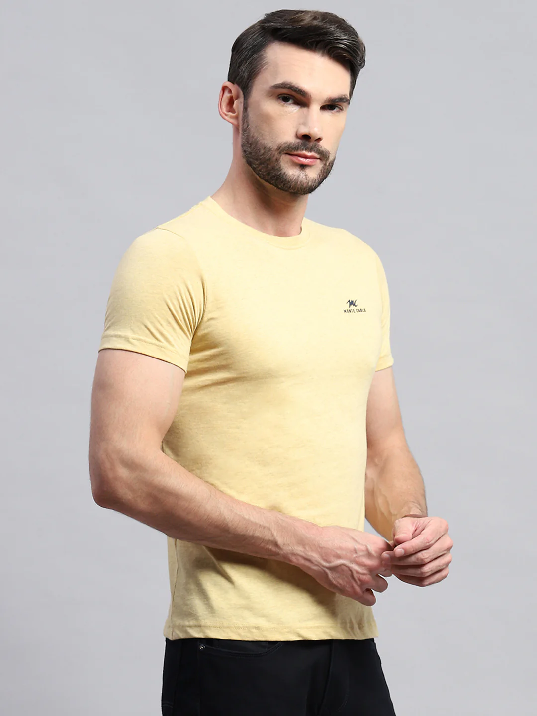 Men Multicolor Solid Round Neck Half Sleeve T-Shirt (Pack of 3) - Image 5