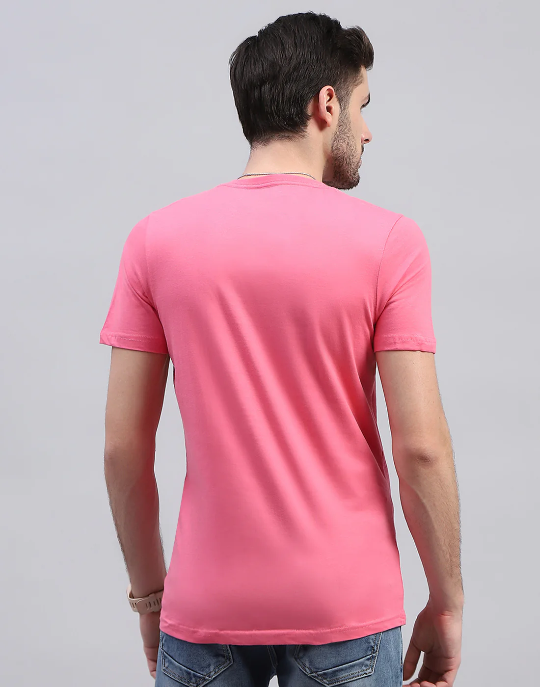 Men Multicolor Solid V Neck Half Sleeve T-Shirt (Pack of 3) - Image 10