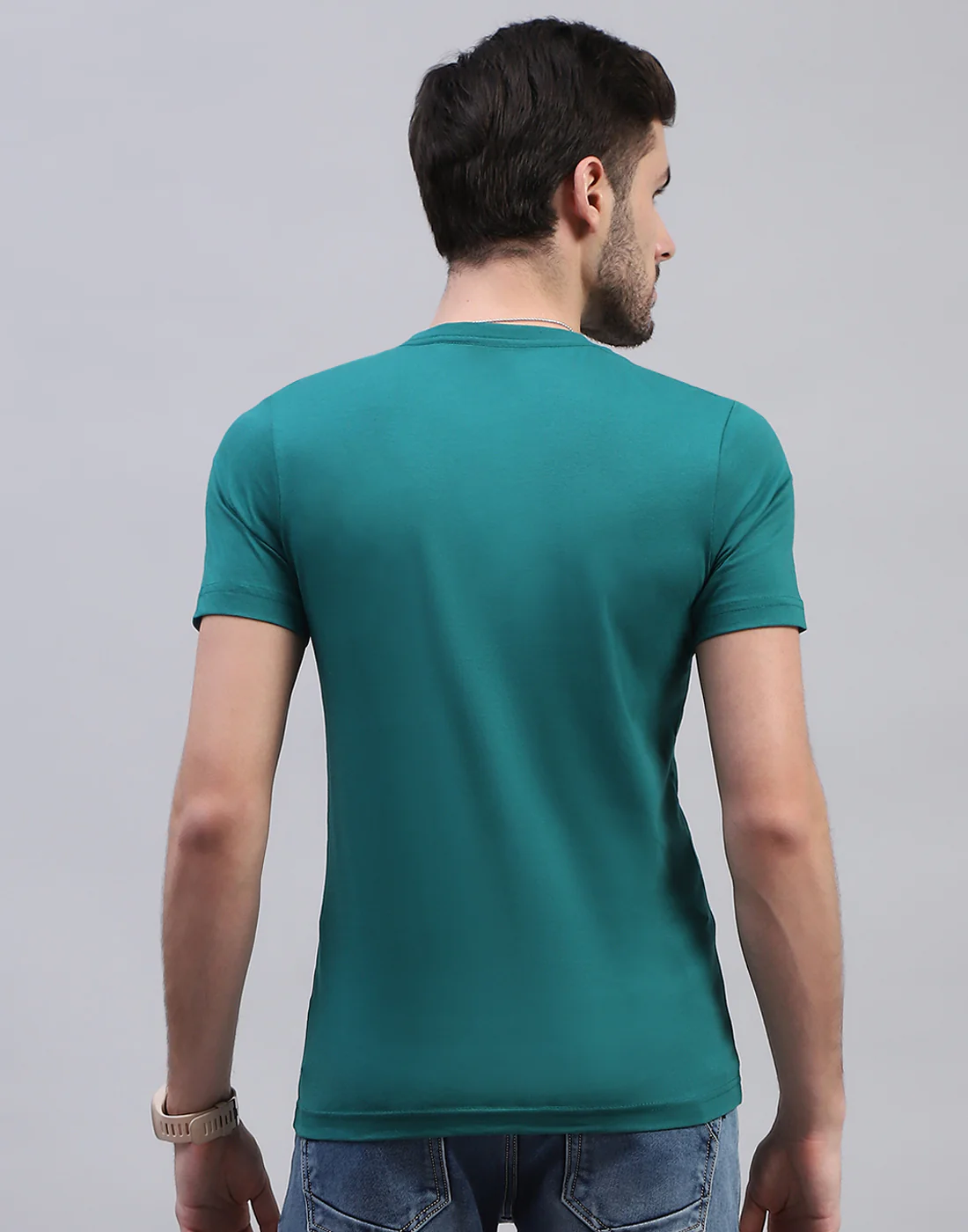 Men Multicolor Solid V Neck Half Sleeve T-Shirt (Pack of 3) - Image 13